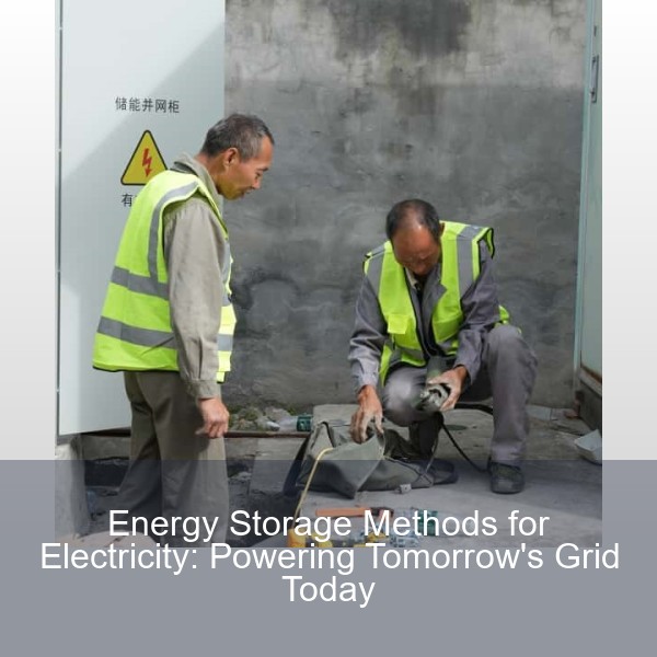 Energy Storage Methods for Electricity: Powering Tomorrow's Grid Today